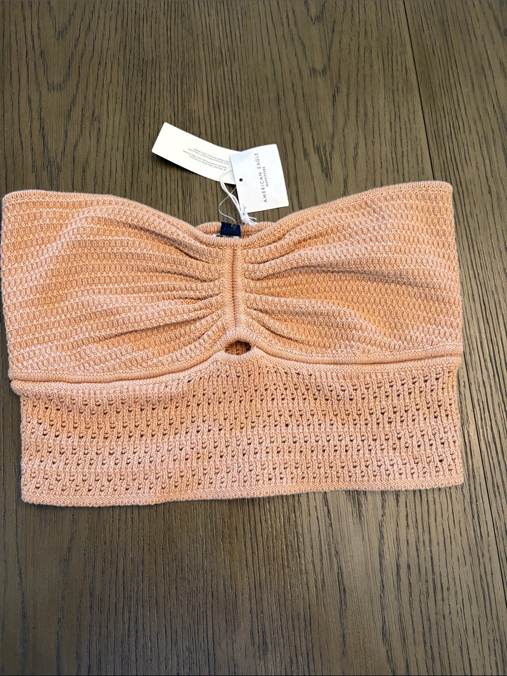 American Eagle Outfitters Tan Knit Strapless Tube Top